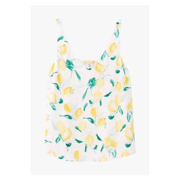 Joules Lemon Tree Print Kyra Tank Blouse Sz.10 NWT - Picture 4 of 15